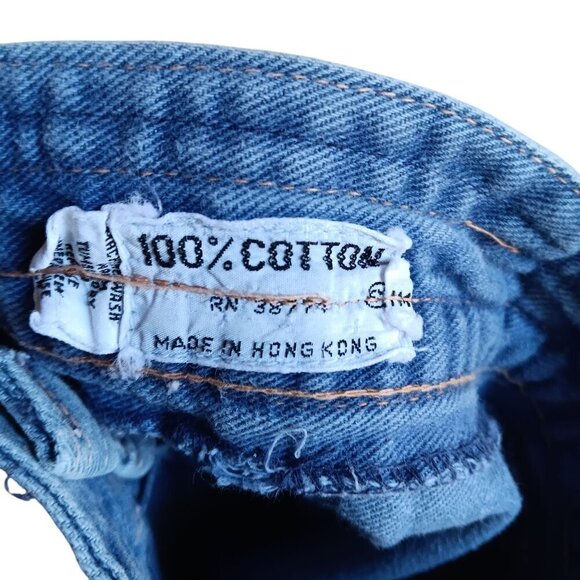 Vintage 1970's Girls 6 6X 18x18 Hippie Bareback Disco Hippy Jeans Stretch Indigo - Picture 4 of 4